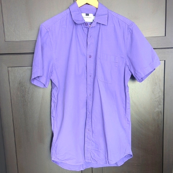 Topman Purple Casual Button Down Shirt - Size M NWT - Picture 2 of 7
